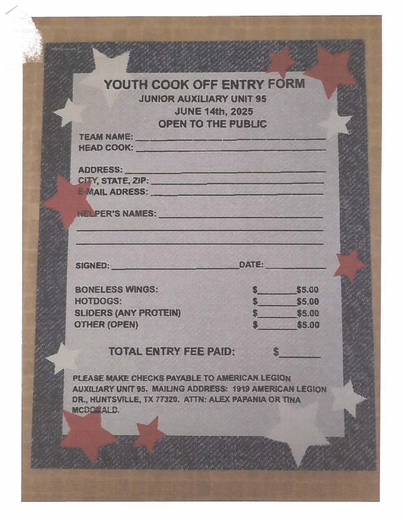 Junior Auxiliary Youth Cook-Off