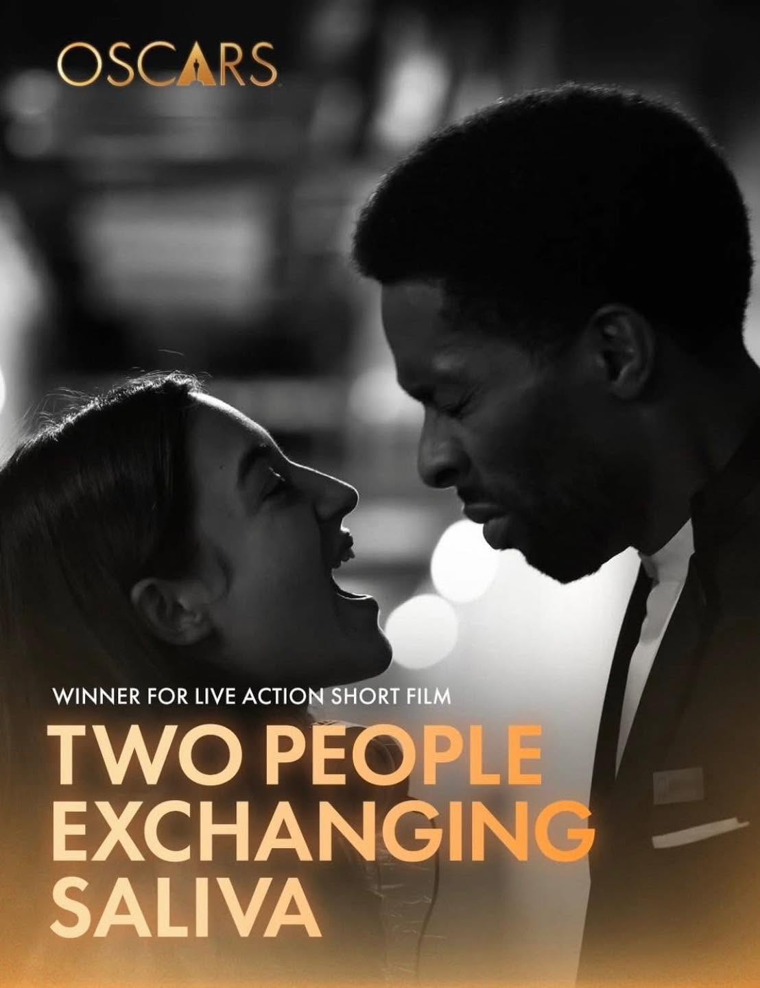 Two People Exchanging Saliva