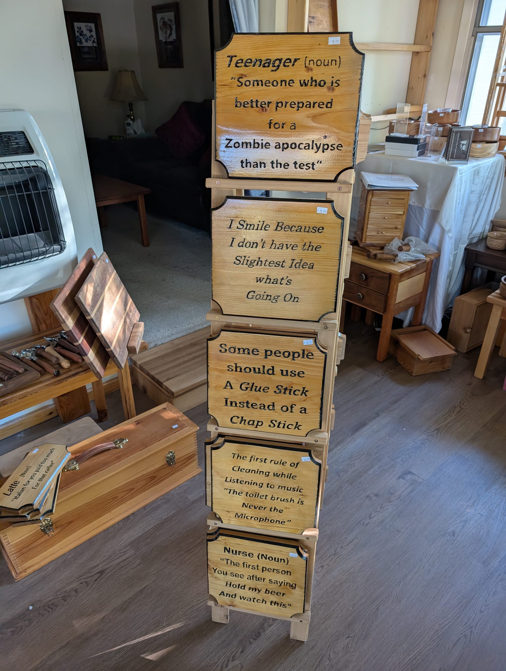 Hand made (with router) one of a kind signs