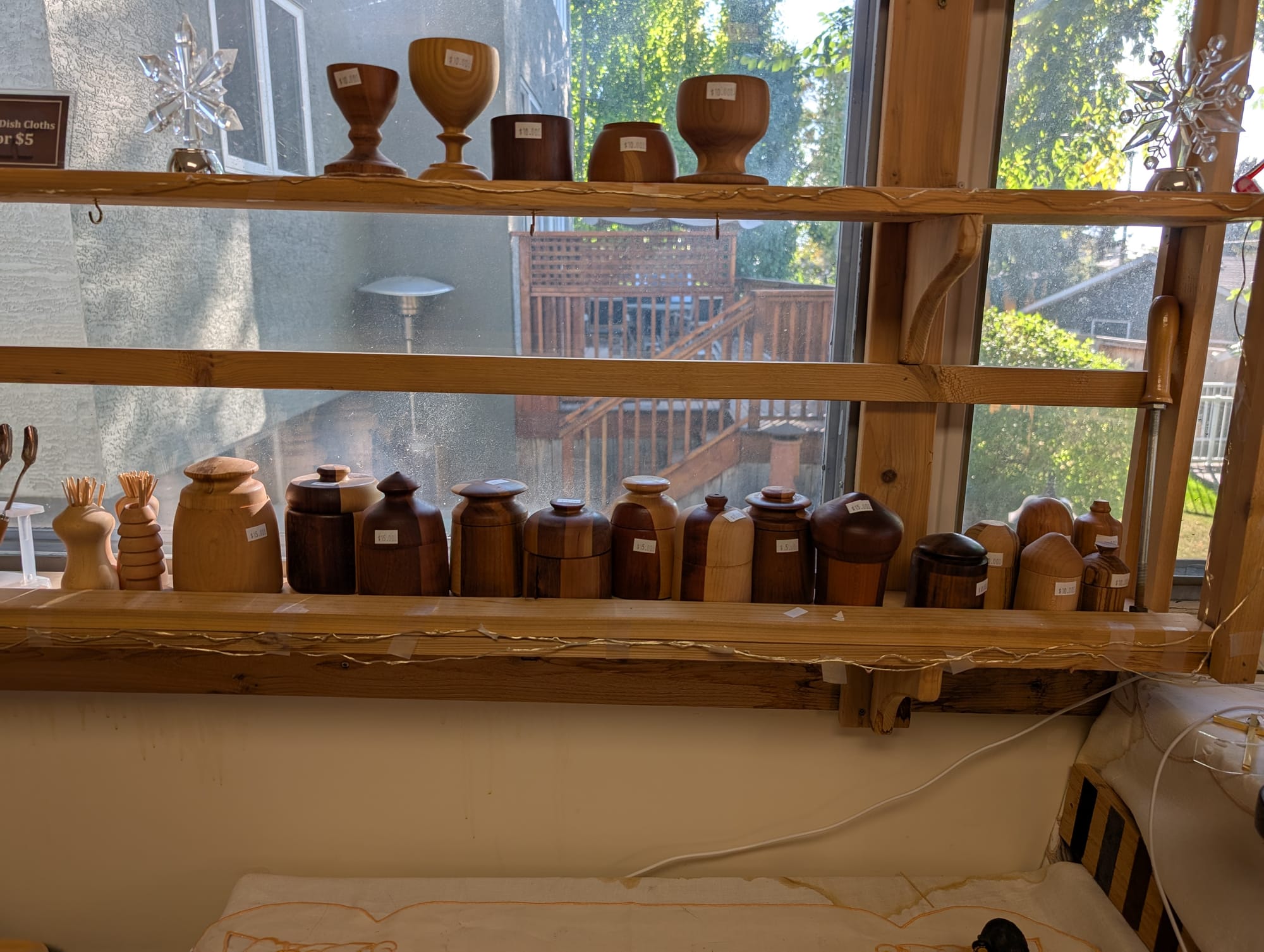 Jars, cups and toothpick holder
