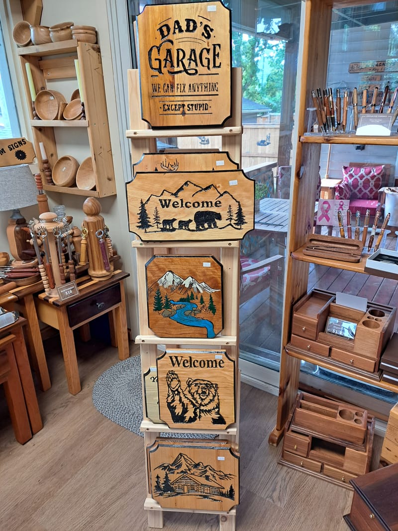 Hand Router Signs Hand made (with router) one of a kind signs - Gallery image...