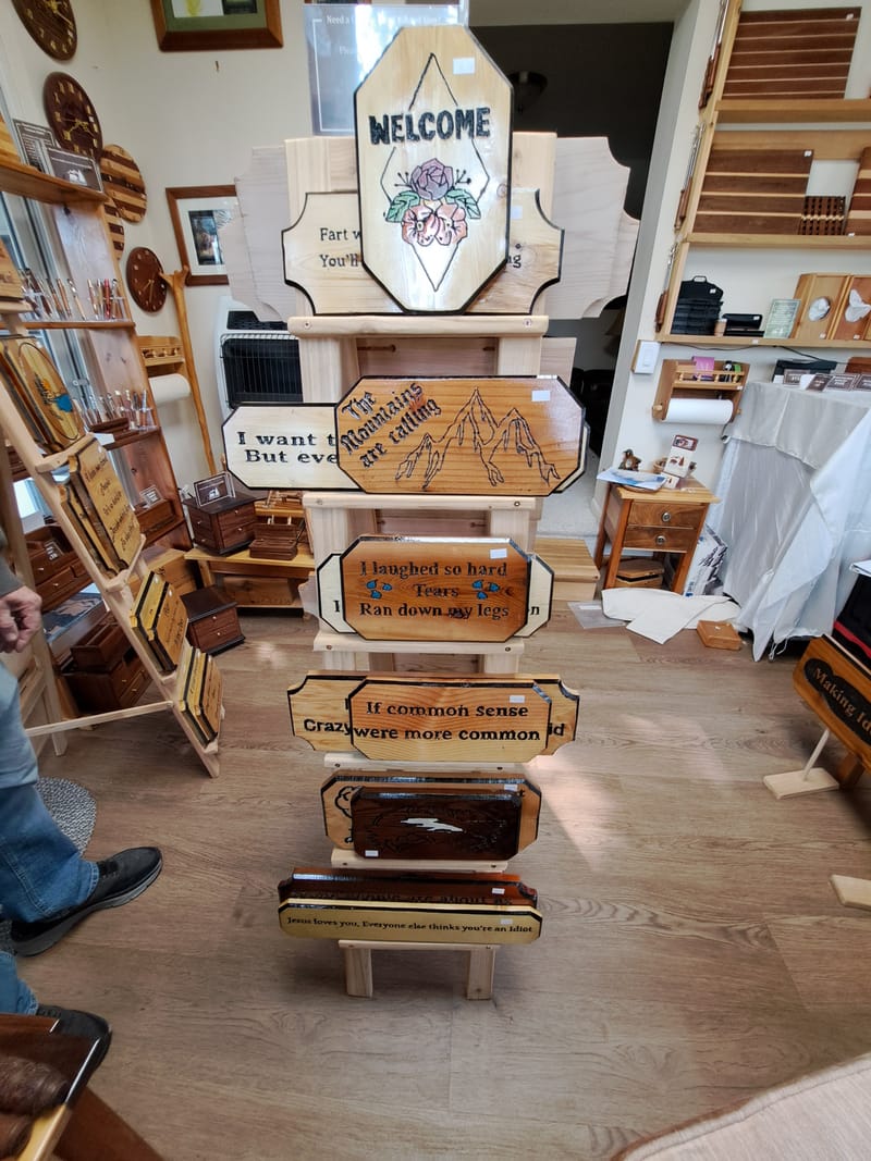 Hand Router Signs Hand made (with router) one of a kind signs - Gallery image...