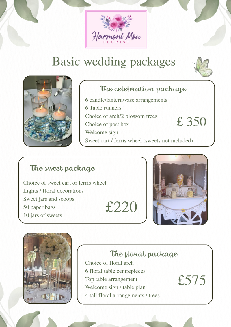 Basic Wedding Styling Packages
