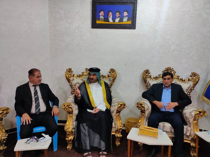 مسؤول تنظيمات الجنوب السيد قصي الموسوي يلتقي الأمانة التنفيذية في محافظة البصرة استعداداً للملحمة الحسينية الكبرى في بغداد.