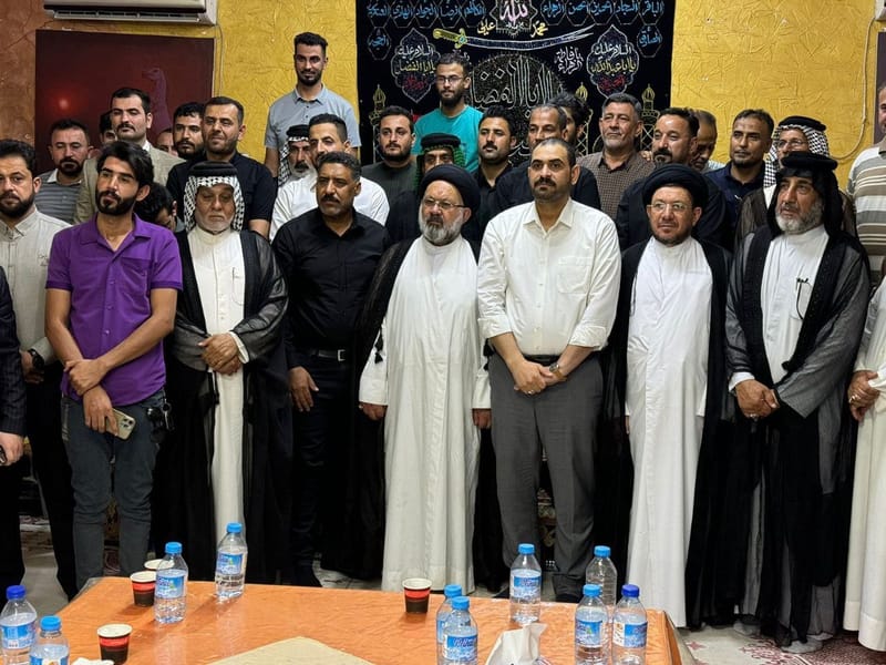 مسؤول تنظيمات الجنوب السيد قصي الموسوي يلتقي الأمانة التنفيذية في محافظة ميسان استعداداً للملحمة الحسينية الكبرى في بغداد.