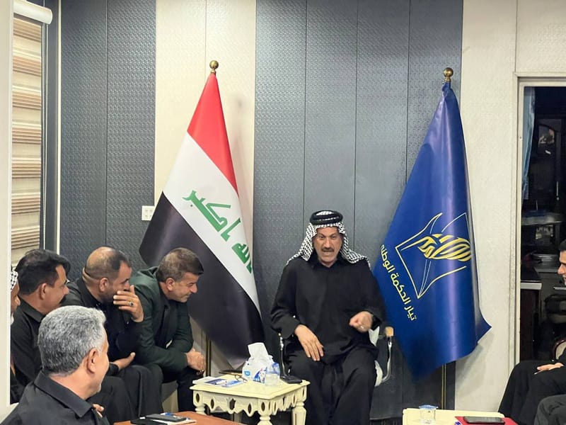 جانب من اجتماع أمانة بابل بحضور أمين المحافظة الأستاذ سالم المسلماوي ومسؤول تنظيماتها الحاج حيدر العويدي وجميع مسؤولي الدوائر والملفات.