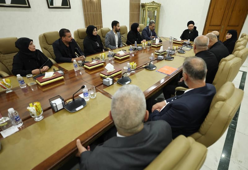 لتقى سماحة السيد عمار الحكيم  وفد اتحاد البرلمانيين برئاسة الأستاذ منتصر الإمارة