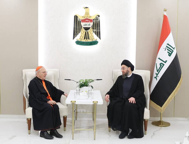 إلتقى سماحة السيد عمار الحكيم غبطة الكاردينال رافائيل لويس ساكو رئيس بطريرك الكلدان الكاثوليك في العراق والعالم