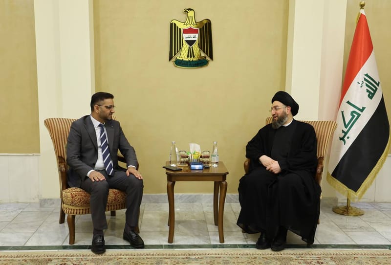 إلتقي سماحة السيد عمار الحكيم  عضو مجلس النواب العراقي الأستاذ رائد المالكي