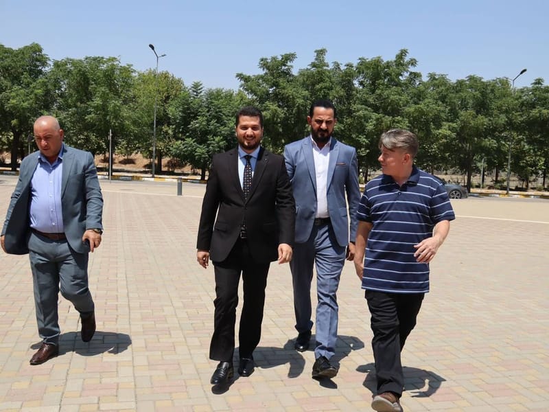 زيارة  مسؤول مكتب إقليم كردستان الأستاذ صباح الصالحي للجامعة الأمريكية واللقاء بمعاون رئيسها الدكتور كاميران
