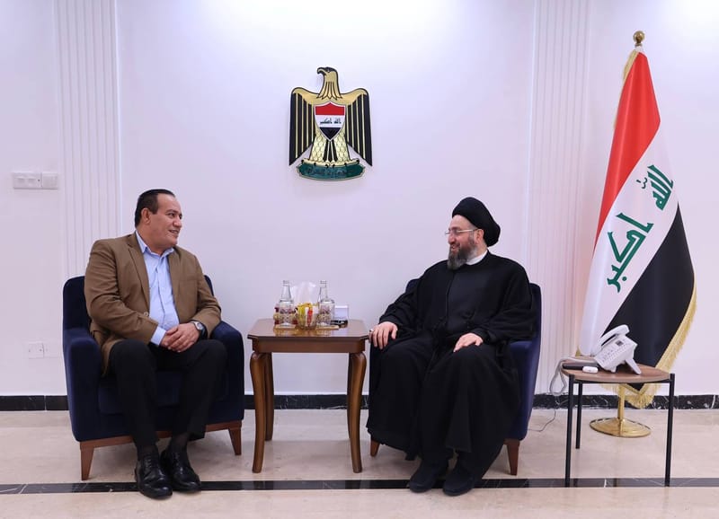 لقاء سماحة السيد عمار الحكيم مع وفد حزب الأمة برئاسة الأستاذ محمود العكيلي