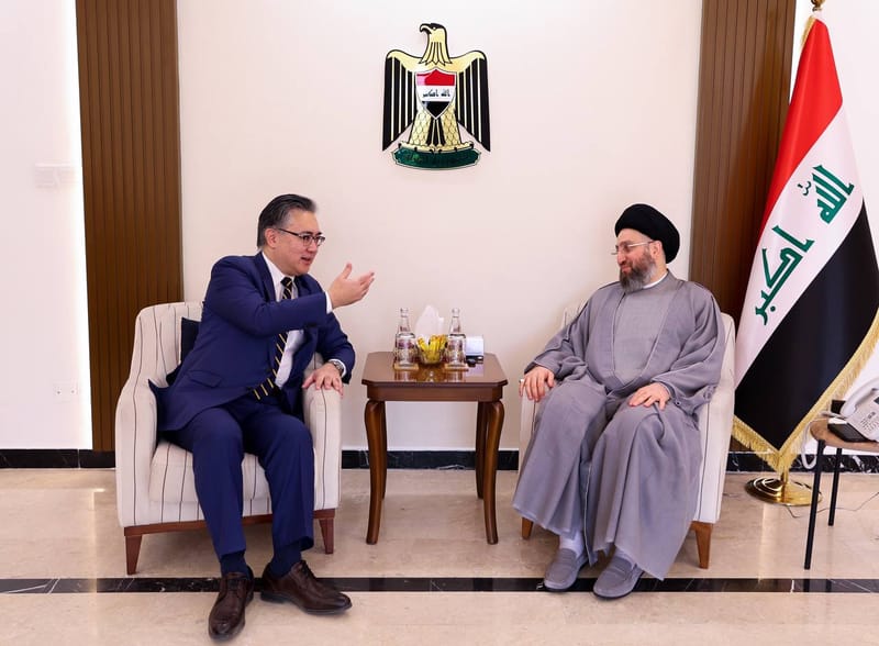 استقبل سماحة السيد عمار الحكيم سعادة سفير اليابان لدى العراق السيد فوتوشي ماتسوموتو