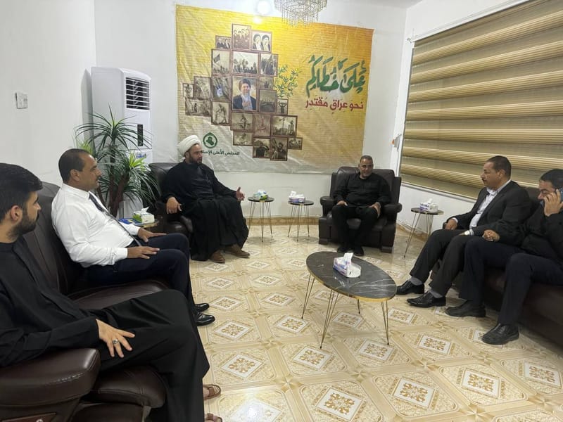 في إطار تعزيز العلاقات السياسية، وفد تياري برئاسة أمين محافظة واسط الشيخ حميد الكعبي يزور مكتب المجلس الأعلى الإسلامي العراقي في المحافظة.