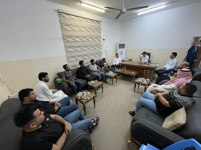 خلال زيارته إلى محافظة المثنى.. مسؤول تنظيمات الفرات الأوسط الأستاذ حيدر العويدي يلتقي قيادات دائرة السماوة.