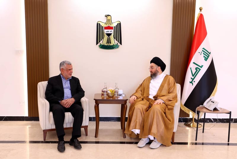 إلتقي سماحة السيد عمار الحكيم رئيس تحالف الفتح الأستاذ هادي العامري