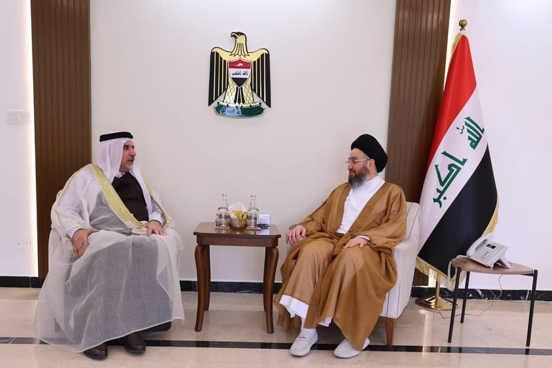 ألتقي سماحة السيد عمار الحكيم  النائب الشيخ عدنان الجحيشي رئيس حزب التطور وتحالف خيمة واسط و رئيس لجنة مكافحة المخدرات و المؤثرات العقلية في مجلس النواب