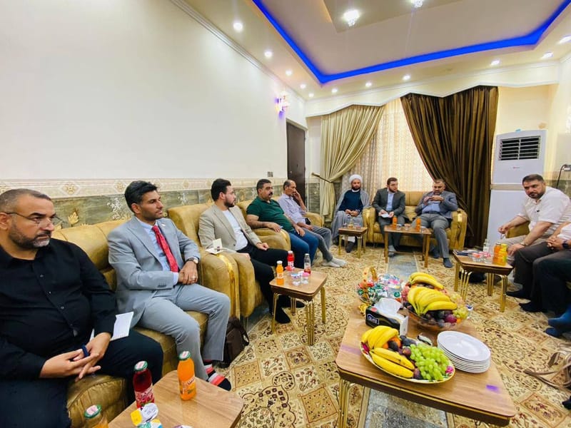 زار وفد من رئاسة الهيأة العامة في تيار الحكمة الوطني برئاسة مسؤول ملف متابعة اللجان السيد رضا الحكيم والمقرر الاستاذ ثامر الطائي ومسؤول ملف الاعلام الاستاذ علي المحمداوي