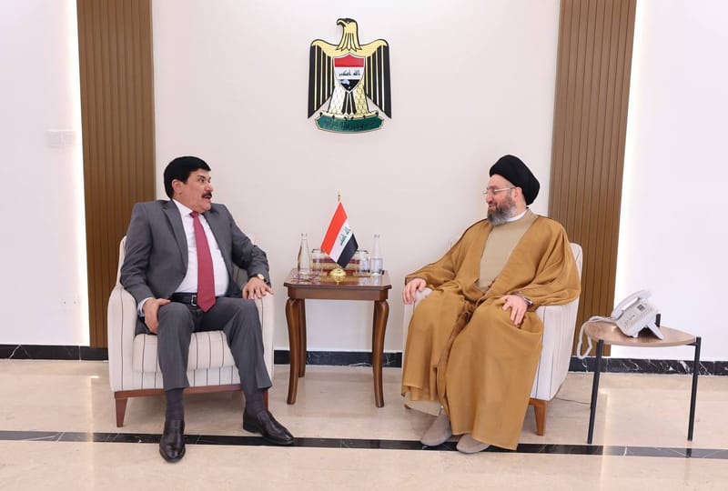 استقبل سماحة السيد عمار الحكيم السفير السوري في العراق سعادة الأستاذ صطام جدعان الدندح