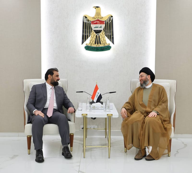 إلتقي سماحة السيد عمار الحكيم  وفد كتلة تقدم في مجلس محافظة بغداد يتقدمهم النائب هيبت الحلبوسي رئيس الكتلة النيابية