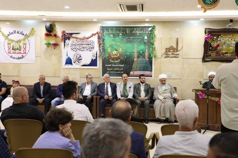 مسؤول مكتب إقليم كردستان الأستاذ صباح الصالحي يسارك بالحضور في فعاليات إحياء المولد النبوي لسيد الخلق الرسول الأعظم ( صلى الله عليه وآله وسلم) والذي أقيم بمحافظة اربيل برعاية العتبة الحسينية المقدسة.