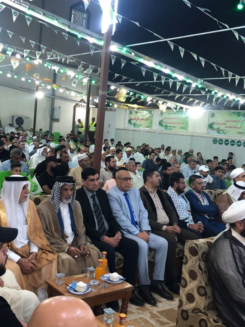 بدعوة كريمة من قبل إدارة جامع الكواز المتمثلة بالدكتور الشيخ محمود حسين العلي شارك وفد رفيع من تيار الحكمة الوطني في إقليم البصرة برئاسة الدكتور حسن خلاطي وفريق العلاقات الوطنية في الحفل البهيج الذي أقيم بذكرى المولد النبوي الشريف.