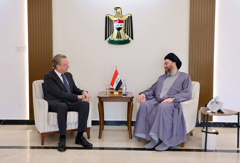 إلتقي سماحة السيد عمار الحكيم  سعادة السفير الفرنسي في ببغداد السيد باتريك دوريل