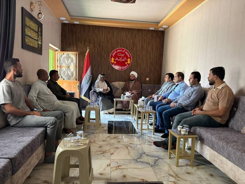 أمين محافظة واسط الشيخ حميد الكعبي يواصل جولاته المستمرة في مختلف مناطق المحافظة.