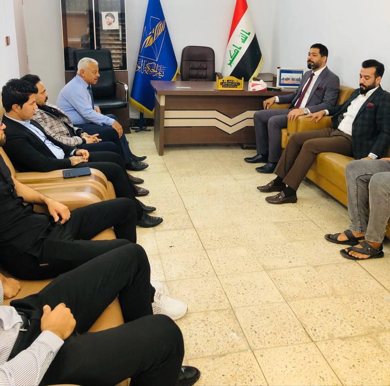 معاون مسؤول مكتب العلاقات الوطنية المركزي لشؤون بغداد والشمال الأستاذ كرم كاظم الخزعلي يزور مكتب تيار الحكمة الوطني في قضاء آمرلي بمحافظة صلاح الدين، ويلتقي قيادات ملف العلاقات في القضاء.