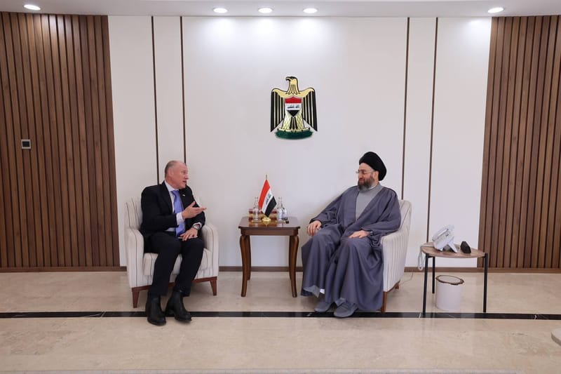 التقي سماحة السيد عمار الحكيم السفير الأسترالي في بغداد سعادة غلين اندرو مايلز