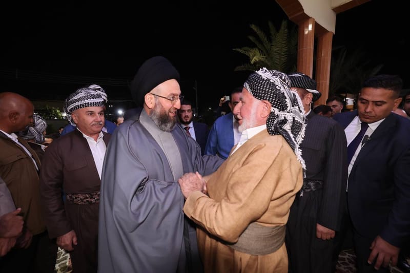 التقينا جمعا من العلماء والشيوخ والوجهاء من قبيلة الميراني الكريمة ومحافظة أربيل في المضيف العامر لجناب الحاج الشيخ فاروق ميراني