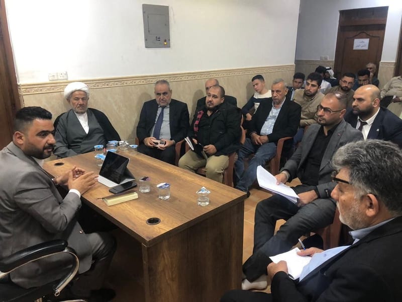 مسؤول تنظيمات الشمال الأستاذ وائل الأسدي يزور دائرة سهل نينوى ويلتقي مسؤول وقيادات الدائرة.