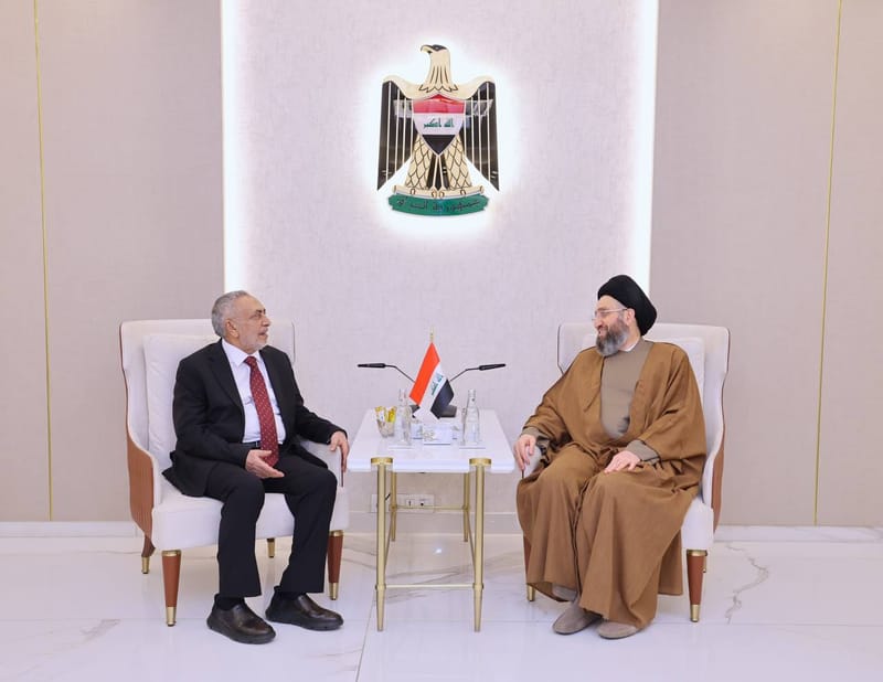 استقبل سماحة السيد عمار الحكيم  سيادة رئيس مجلس النواب العراقي الدكتور محمود المشهداني