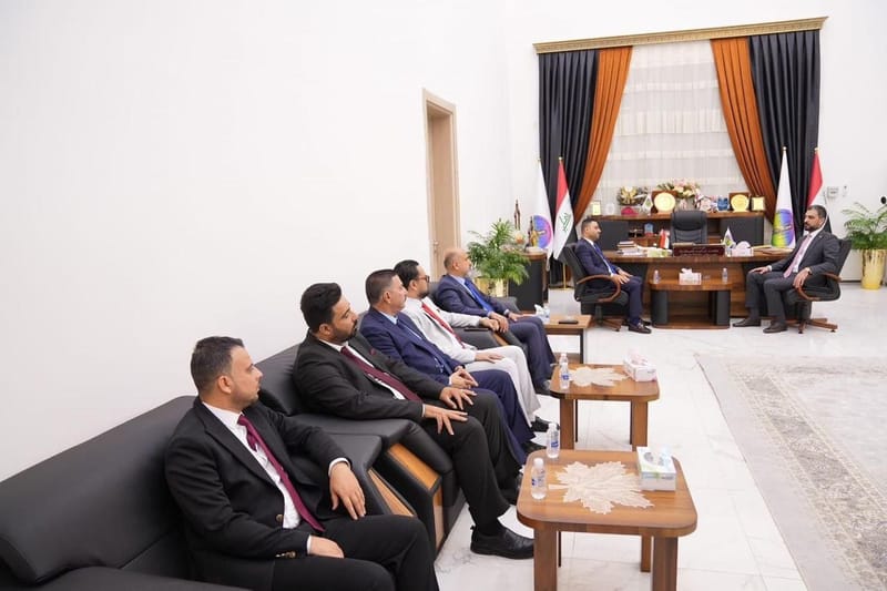 خلال زيارته إلى محافظة كركوك.. مسؤول تنظيمات الشمال الأستاذ وائل الأسدي يلتقي رئيس مجلس المحافظة المهندس محمد إبراهيم الحافظ