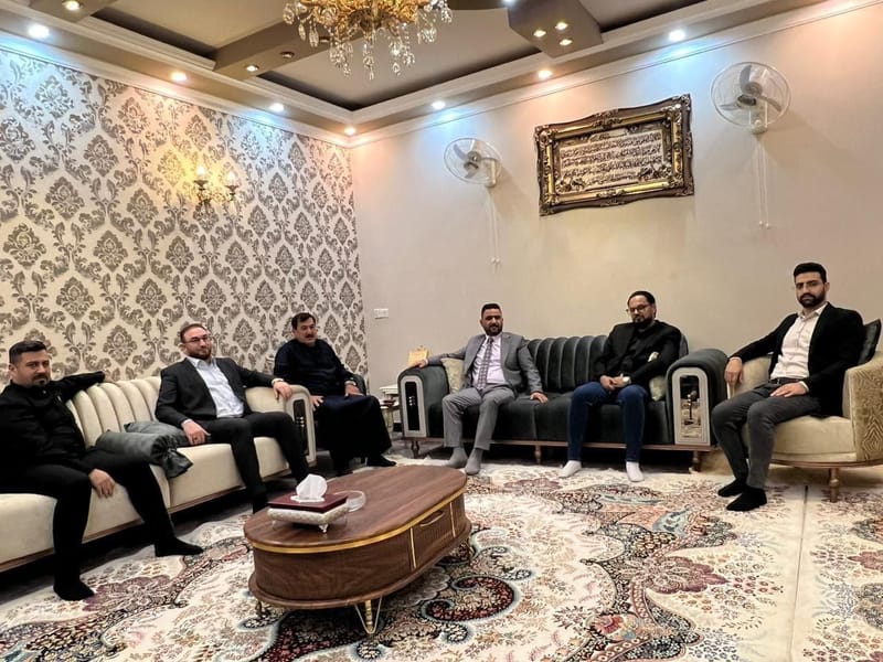 خلال زيارته إلى محافظة صلاح الدين.. الأستاذ وائل الأسدي يزور الدكتور مراد العباسي،  عميد كلية التربية في جامعة سامراء.