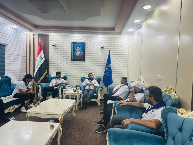 مسؤول كشافة بغداد القائد حمزة الطائي يجتمع بمسؤولي كشافة الأقاليم في المحافظة.