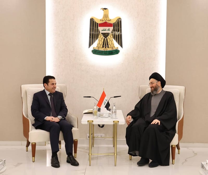 إلتقي سماحة السيد عمار الحكيم  مستشار الأمن القومي العراقي الأستاذ السيد قاسم الأعرجي