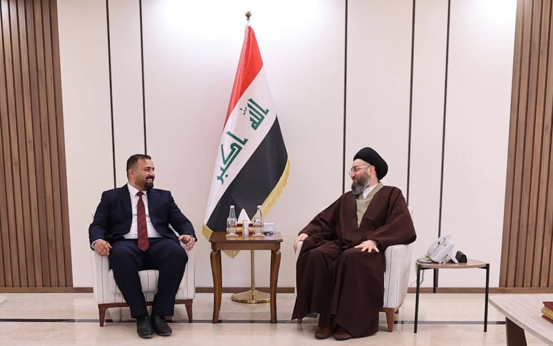 لقاء سماحة السيد عمار الحكيم  وفد تجمع "نخبيون" برئاسة السيد محمد البخاتي