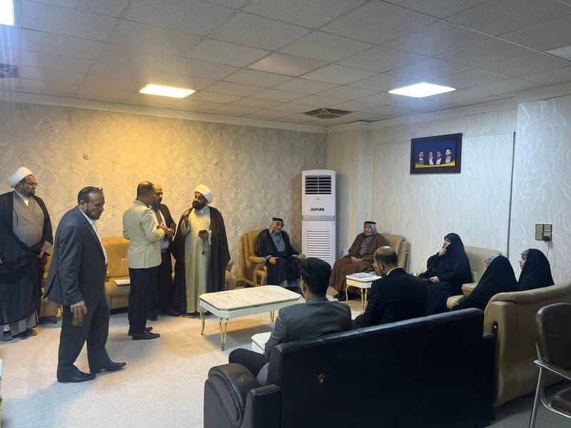 مكتب شؤون ألدولة في النجف الأشرف يعقد مجلس الخدمة بحضور عضو مجلس المحافظة العلوية سهام المحنة.