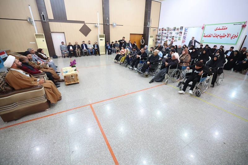 في إطار جولة سماحة السيد عمار الحكيم في محافظة واسط وفي يومها الثاني، زار منتدى الاحتياجات الخاصة في المحافظة