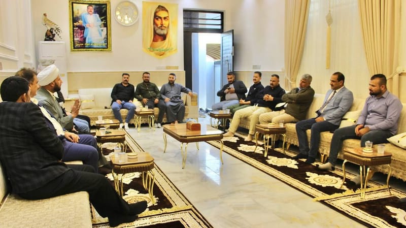 زار الشيخ حميد الكعبي أمين تيار الحكمة الوطني في واسط، الشيخ أبو بتول الجعيفري من أجل إدامة العلاقة والتواصل مع شيوخ ووجهاء المحافظة.