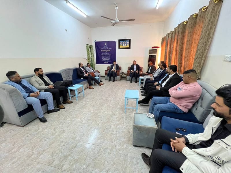بحضور مسؤول تنظيمات الفرات الأوسط الأستاذ حيدر العويدي: أمانة المُثنى تعقد أجتماعها الدوري