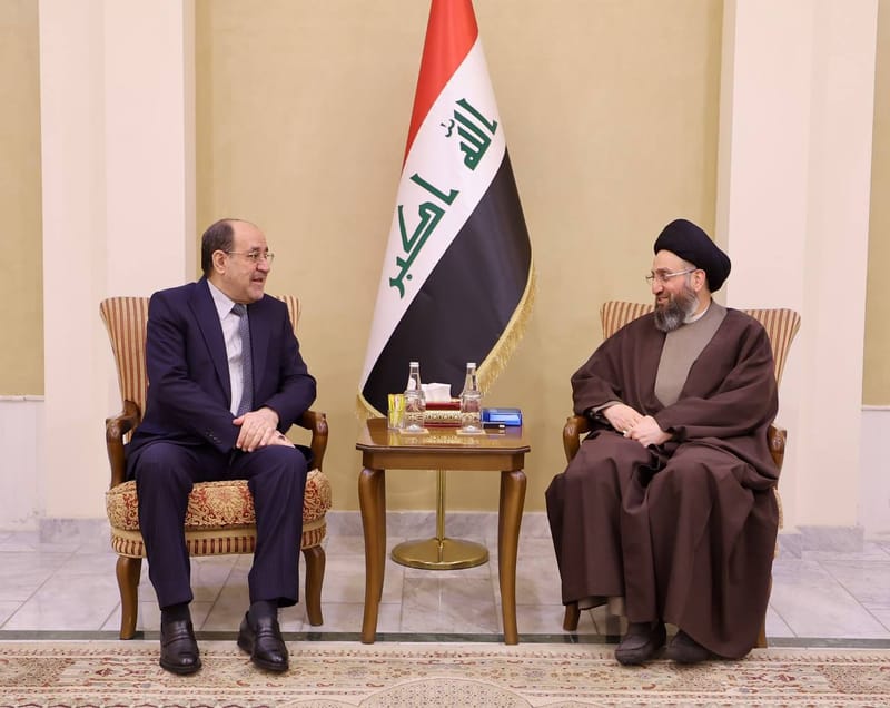 إلتقي سماحة السيد عمار الحكيم  رئيس ائتلاف دولة القانون دولة الأستاذ نوري المالكي