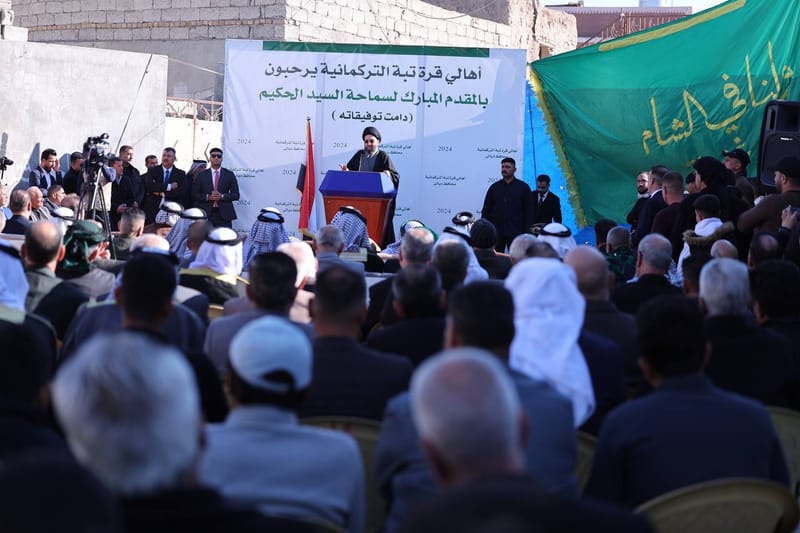 من ناحية قره تبة وفي مضيف الشيخ حسين البياتي، حيث التقي سماحة السيد عمار الحكيم  جمعا كبيرا من سادات وشيوخ ووجهاء وأبناء الناحية