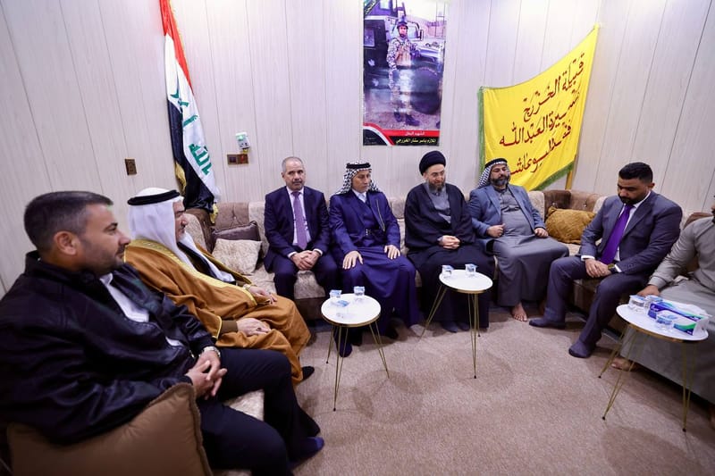 زيارة سماحة السيد عمار الحكيم  عائلة الشهيد الملازم ياسر ستار الخزرجي