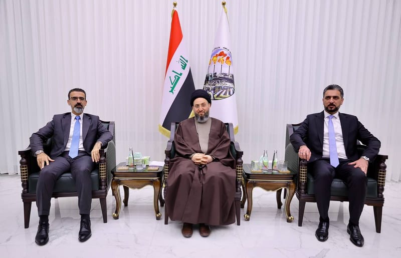 زيارة سماحة السيد عمار الحكيم  إلى محافظة كركوك عنوان التنوع والإخاء ولقاء السيد المحافظ ريبوار طه ونائبيه ورئيس مجلس المحافظة المهندس محمد إبراهيم الحافظ وعدد من أعضاء المجلس، في ديوان محافظة كركوك .