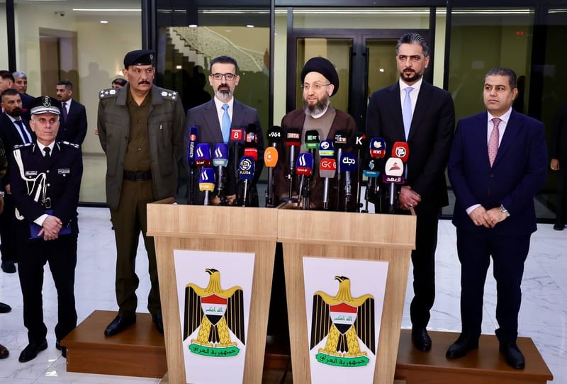 المؤتمر الصحفي الذي عقد في مبنى محافظة كركوك