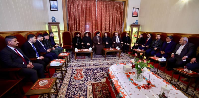 زار سماحة السيد عمار الحكيم  مطرانية وكاتدرائية الكلدان في كركوك