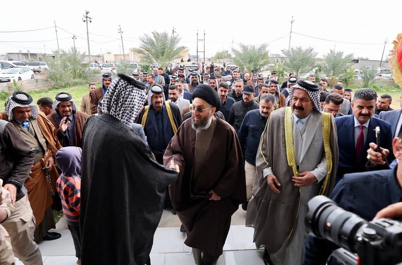 زار سماحة السيد عمار  مضيف آل بدير في محافظة كركوك مضيف الشيخ خالد كاظم آل هاني البديري