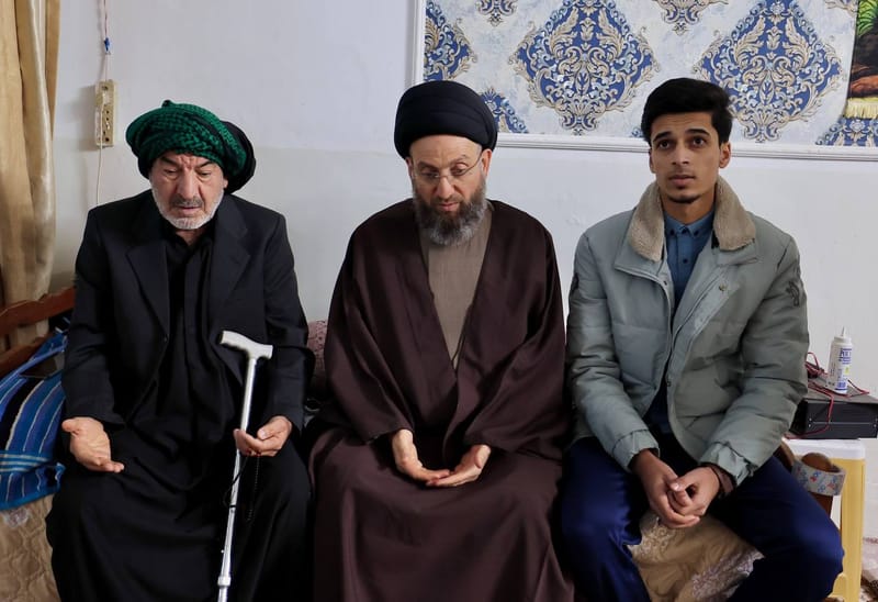 من قصبة بشير بمحافظة كركوك، ترحم سماحة السيد عمار الحكيم على روح الشهيد السيد علي إبراهيم الموسوي لدى زيارته  لعائلته الكريمة