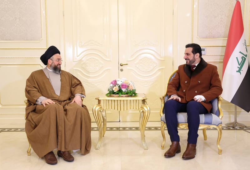 التقي سماحة السيد عمار الحكيم  رئيس حراك الجيل الجديد السيد شاسوار عبد الواحد